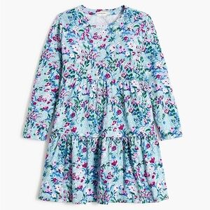 Crewcuts Girls' Floral Long-Sleeve Tiered Dress